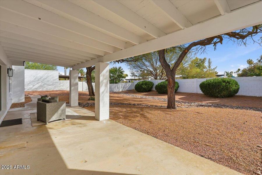 Oversized patio Oversized patio