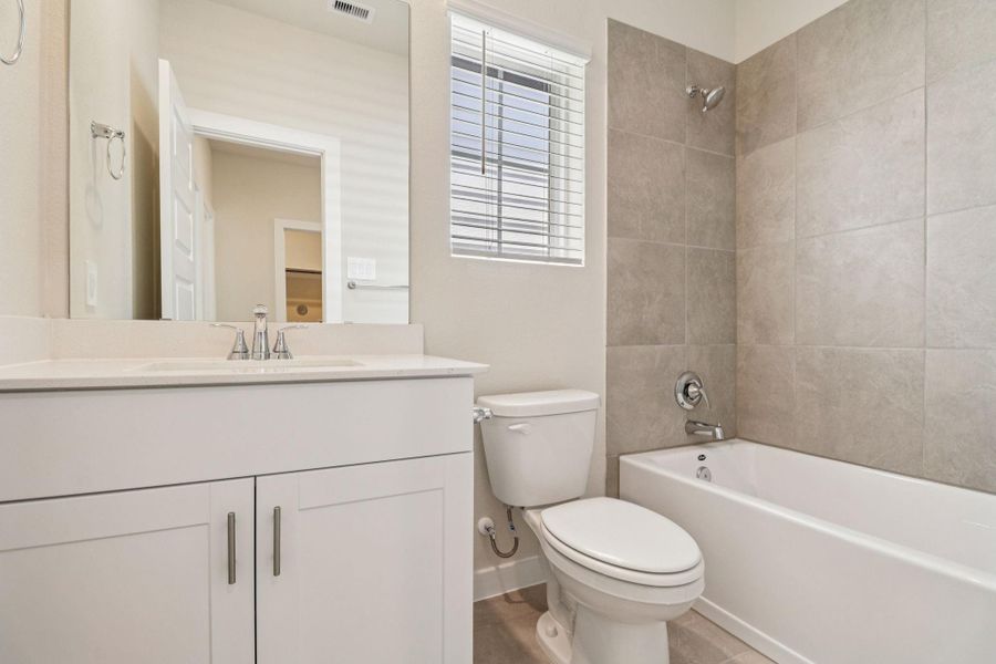 Photo is not of the actual home, but is an inspirational photo of builder’s model home and may depict options, furnishings, and/or decorator features that are not included