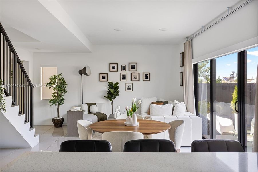 Furnished interior view inside a new home in , Florida City (Image 13).