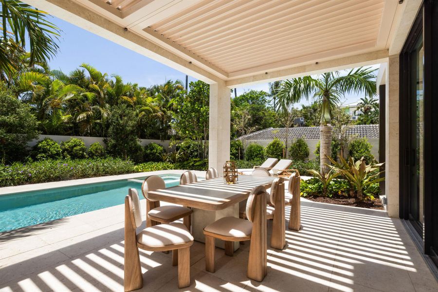 Exterior details and patio area of a home in , Delray Beach (Image 29).