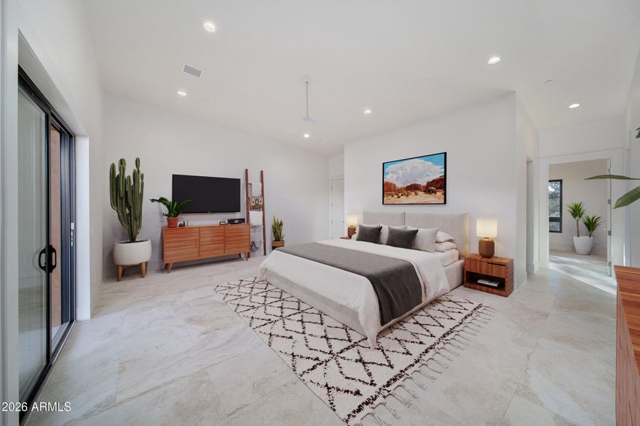 primary suite virtual staging