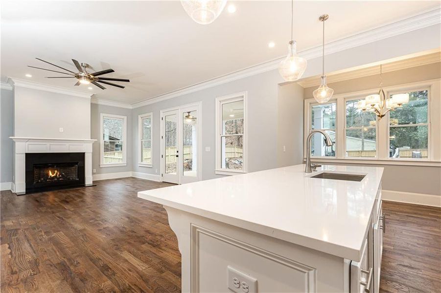Furnished interior view inside a new home in , Atlanta (Image 30).