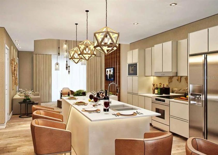 Furnished interior view inside a new home in , Kissimmee (Image 11).