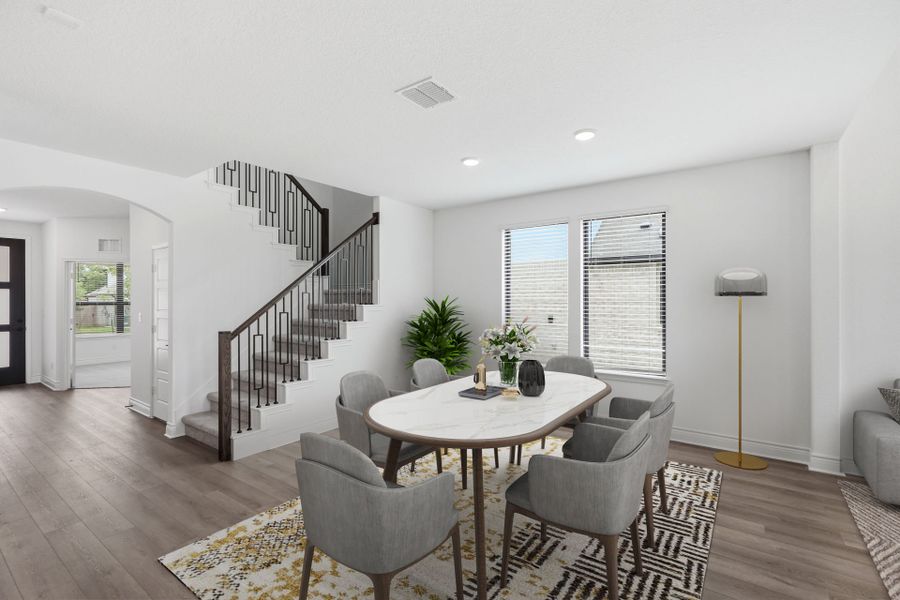 Representative furnished interior of a home built from the Sanford by Pulte Homes in Davis Ranch, San Antonio (Image 15).