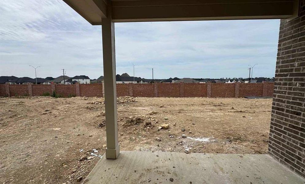 Covered Patio and Backyard Construction Progress