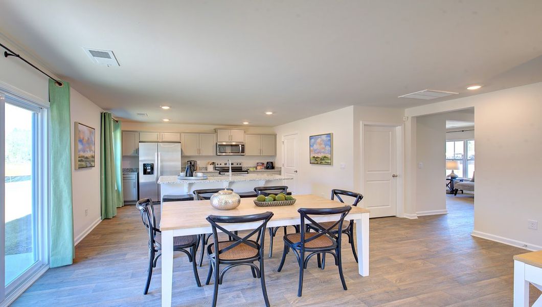 Furnished interior view inside a new home in Wildbrook Village, Waynesville (Image 9). Furnished interior view inside a new home in Wildbrook Village, Waynesville (Image 9).