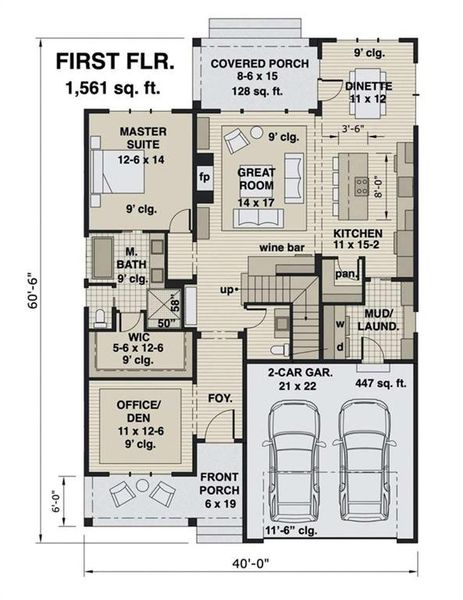 2D floor plan layout of this home in , Waco, GA (Image 4).