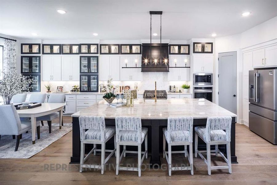 Furnished interior view inside a new home in , Aledo (Image 29).