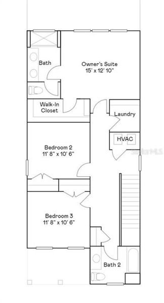 2D floor plan layout of this home in , Clermont, FL (Image 4).