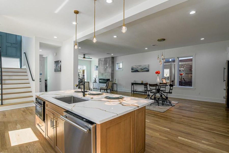 Furnished interior view inside a new home in , Atlanta (Image 39).