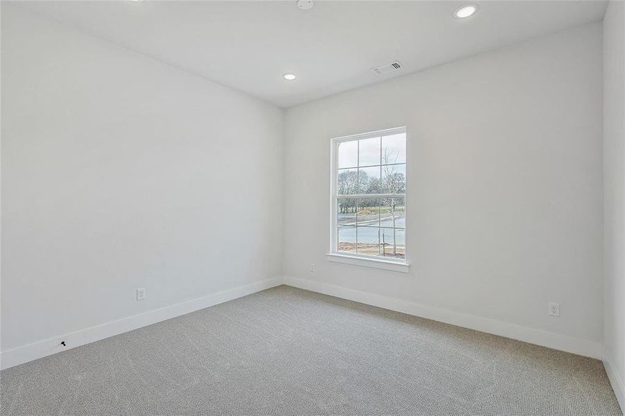 Bedroom #2 with recessed lighting