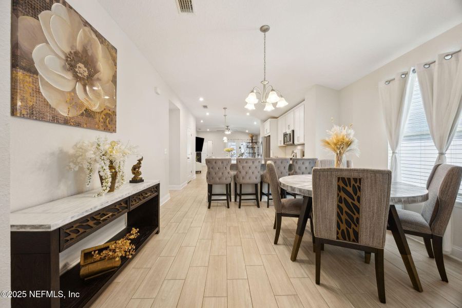 Furnished interior view inside a new home in , Jacksonville (Image 5). Furnished interior view inside a new home in , Jacksonville (Image 5).