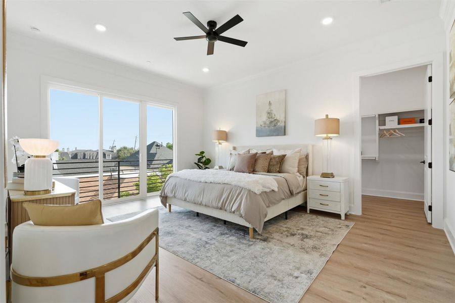 Furnished interior view inside a new home in , Houston (Image 15).