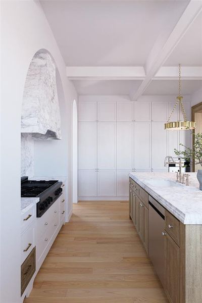 Furnished interior view inside a new home in , Dallas (Image 11).