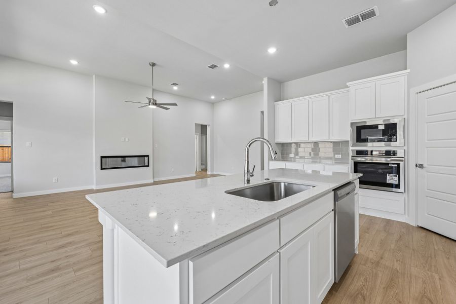 Open Concept in the Gilmour II home plan by Trophy Signature Homes