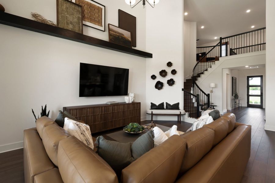Furnished interior view inside a new home in Heritage, Dripping Springs (Image 15).