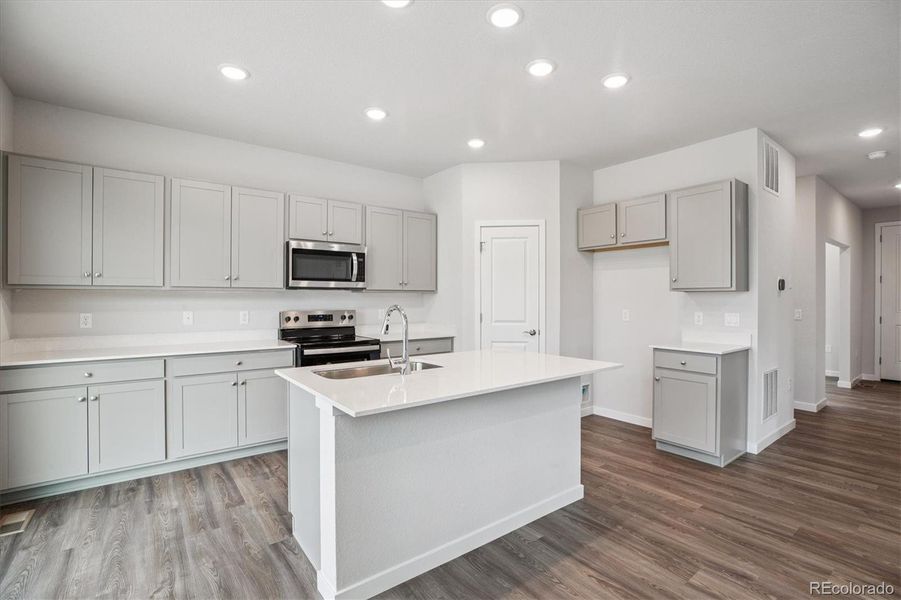 Furnished interior view inside a new home in Spring Valley Ranch, Elizabeth (Image 7). Furnished interior view inside a new home in Spring Valley Ranch, Elizabeth (Image 7).