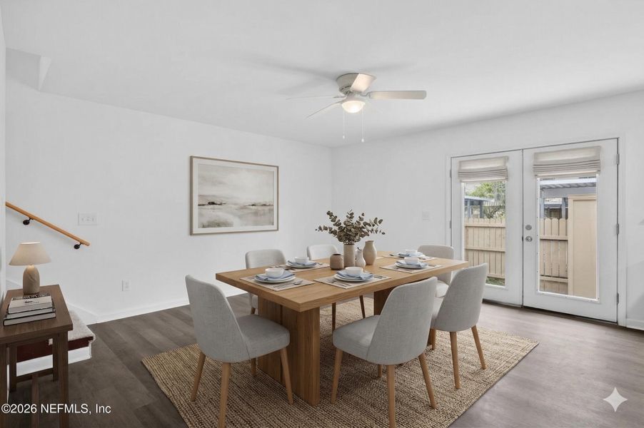 Furnished interior view inside a new home in , Jacksonville (Image 15). Furnished interior view inside a new home in , Jacksonville (Image 15).