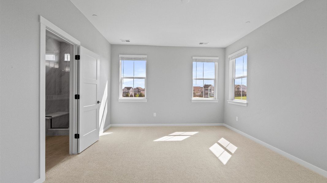 Furnished interior view inside a new home in Westerly, Erie (Image 24). Furnished interior view inside a new home in Westerly, Erie (Image 24).