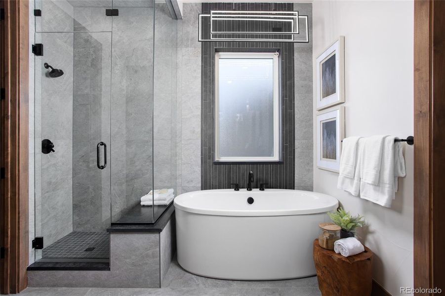 Primary 1 ensuite - Photos for representation only Specific colors, finishes, layout, & appliances for this home may differ.