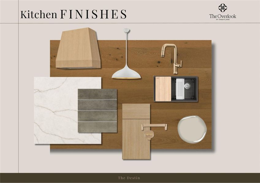 Sample of building materials used in homes in The Overlook at Westlake, Austin (Image 11).