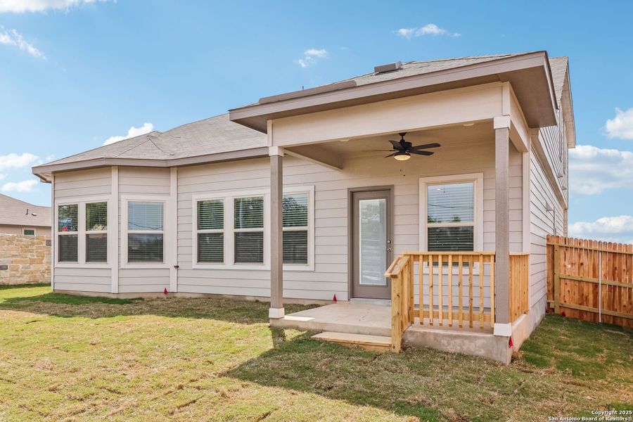 Exterior details and patio area of a home in Autry Pond, San Antonio (Image 21). Exterior details and patio area of a home in Autry Pond, San Antonio (Image 21).
