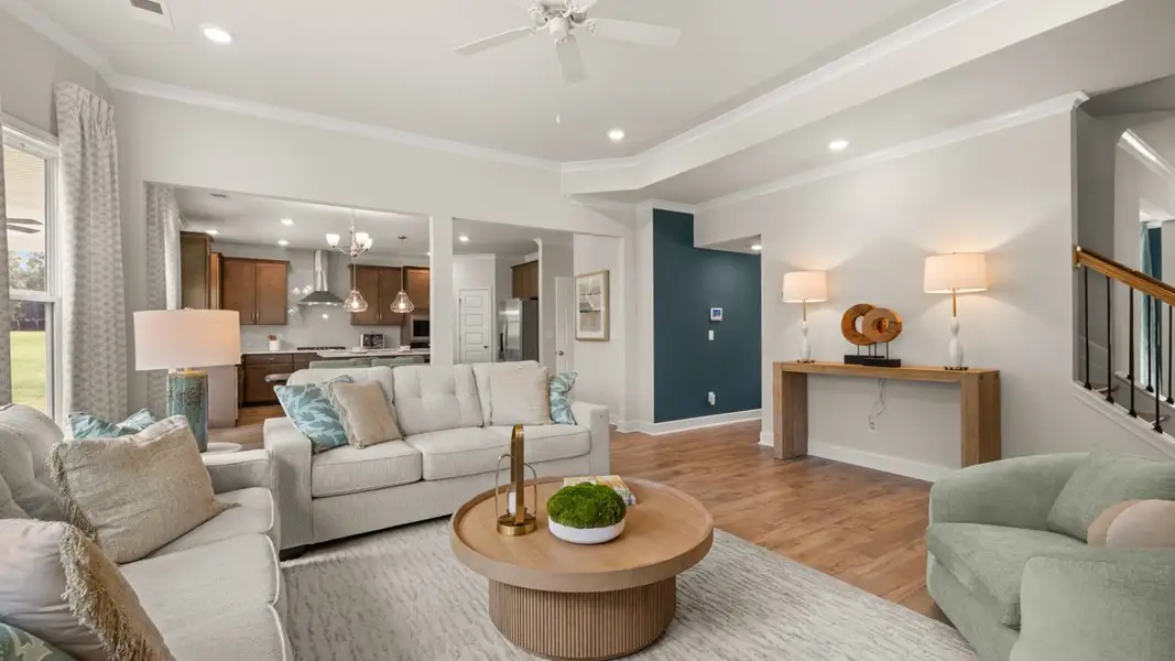 Representative furnished interior of a home built from the Savannah by D.R. Horton in Heritage Pointe, Senoia (Image 13).
