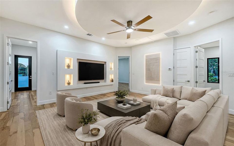 Furnished interior view inside a new home in , Sarasota (Image 37).
