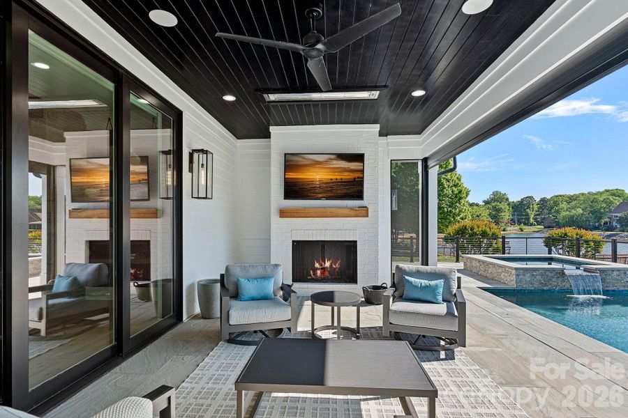 Exterior details and patio area of a home in , Cornelius (Image 30).