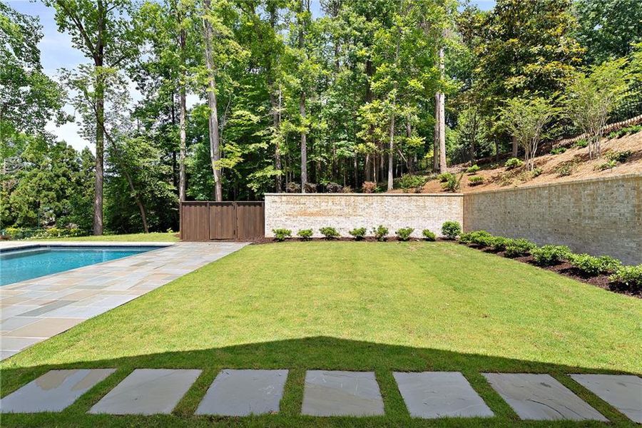 Exterior details and patio area of a home in , Atlanta (Image 35).