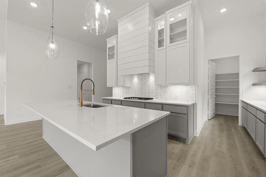 Furnished interior view inside a new home in Wolf Ranch South Fork, Georgetown (Image 3).