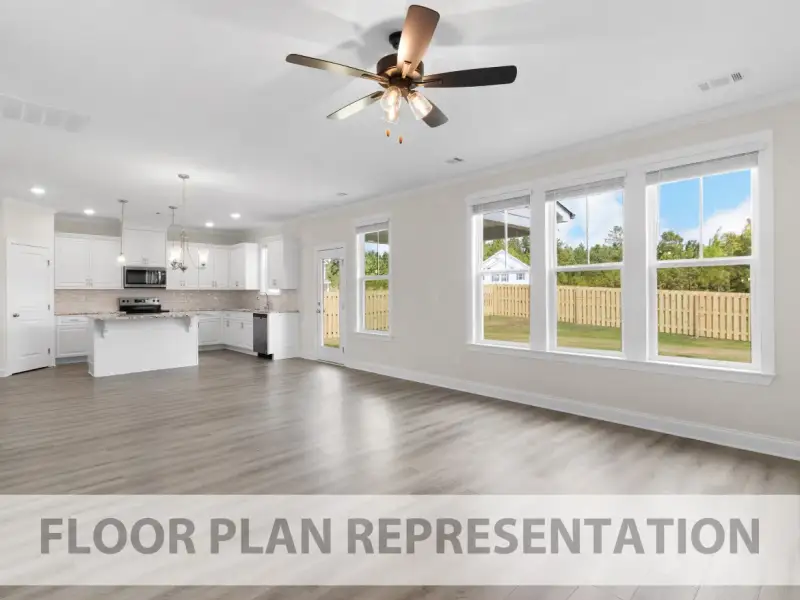 Spacious, unfurnished interior of a new home in Forrest Bluff, North Augusta (Image 9).