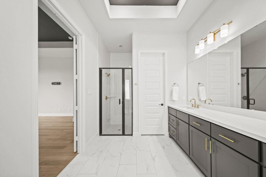 Lots of counter space and 2 separate closets! Lots of counter space and 2 separate closets!