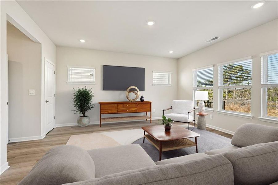 Furnished interior view inside a new home in Hawthorne Station, College Park (Image 15). Furnished interior view inside a new home in Hawthorne Station, College Park (Image 15).