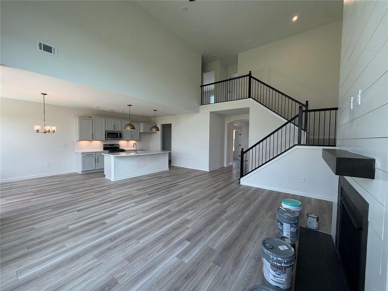 Furnished interior view inside a new home in Hidden Fields, Hoschton (Image 4).