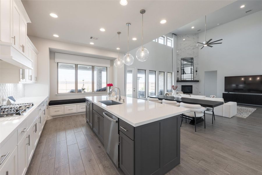 Furnished interior view inside a new home in Elyson 65', Katy (Image 12). Furnished interior view inside a new home in Elyson 65', Katy (Image 12).