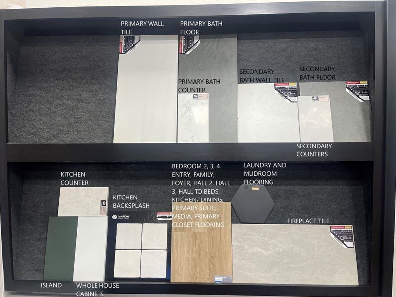 Sample of building materials used in homes in Hunters Crossing, Sealy (Image 8).
