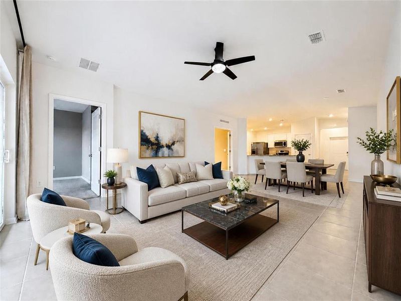 Furnished interior view inside a new home in , Groveland (Image 5).