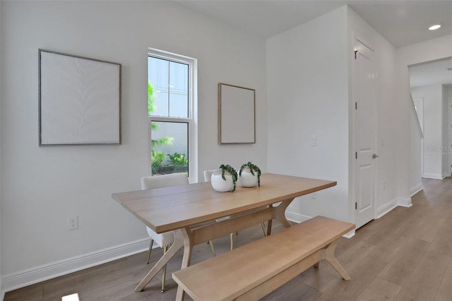 Furnished interior view inside a new home in Bungalow Walk at Lakewood Ranch, Sarasota (Image 5).