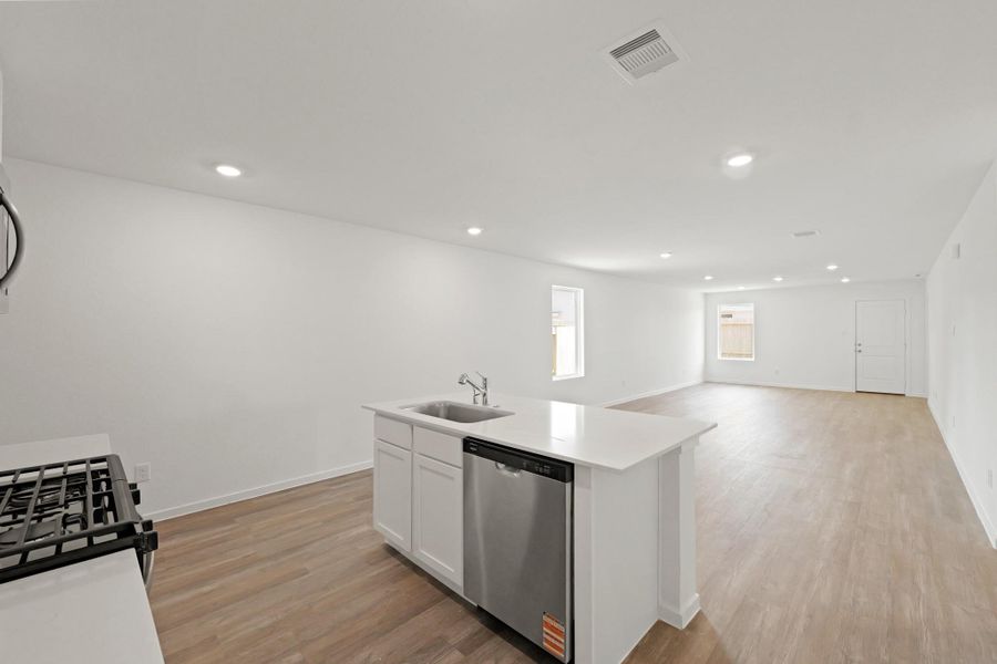 Furnished interior view inside a new home in The Canopies, Splendora (Image 4).