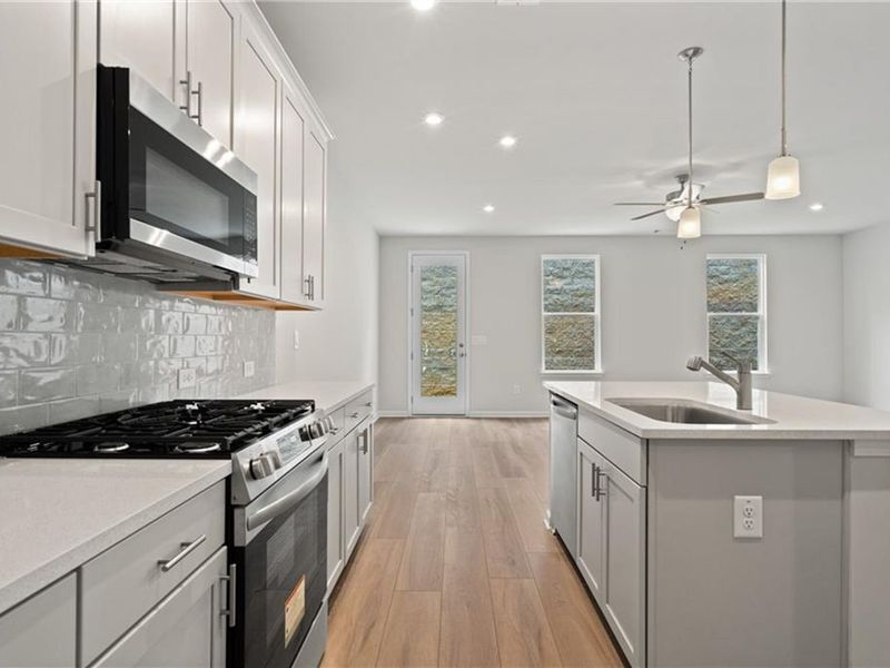 Furnished interior view inside a new home in The Village at Shallowford, Kennesaw (Image 3).