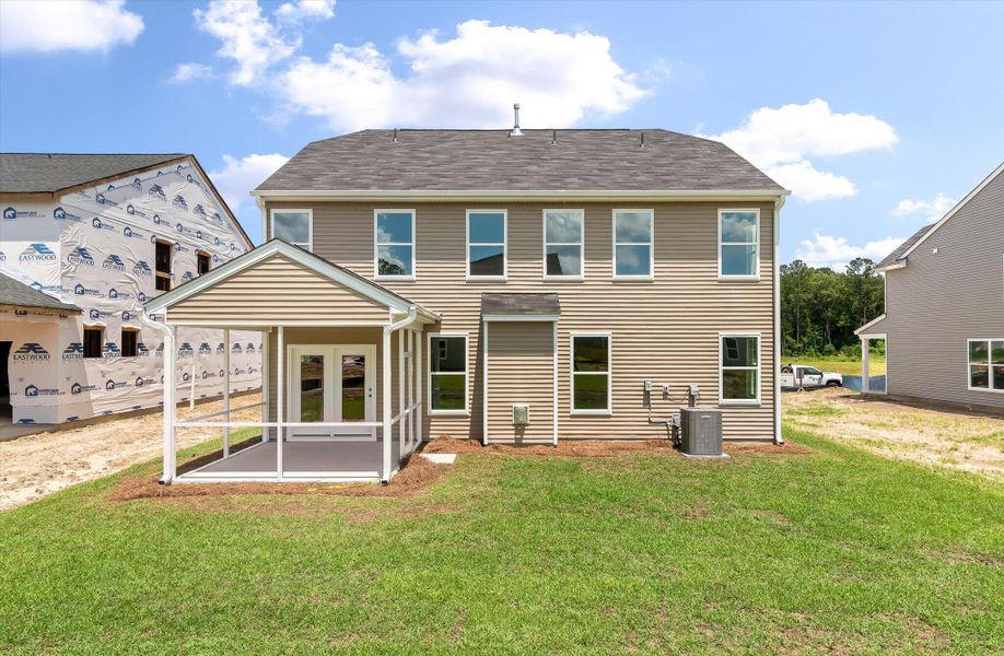 Front exterior of a new home in Oakley Pointe, Moncks Corner, SC, highlighting curb appeal (Image 19).