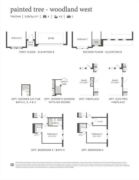 This outstanding home features elevation B, optional electric fireplace plus so much more!