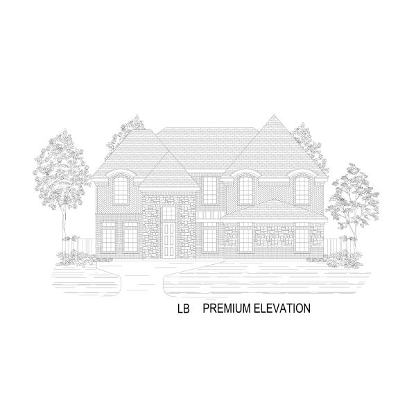 Representative rendering of the exterior for the Crestwood 2FSW by First Texas Homes (Image 25). Representative rendering of the exterior for the Crestwood 2FSW by First Texas Homes (Image 25).