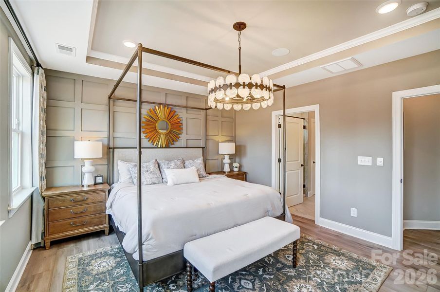 Primary bedroom on the main