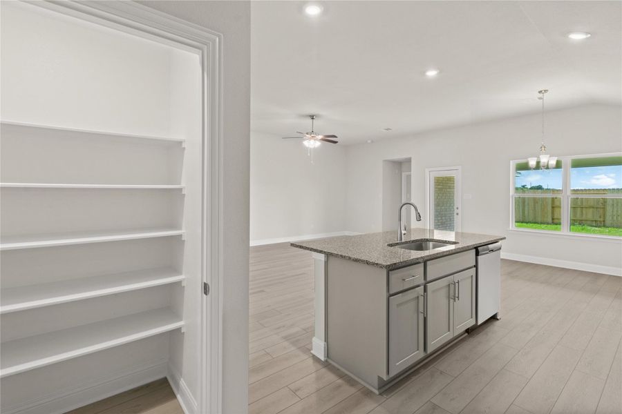 Furnished interior view inside a new home in River Ranch Trails, Dayton (Image 9). Furnished interior view inside a new home in River Ranch Trails, Dayton (Image 9).