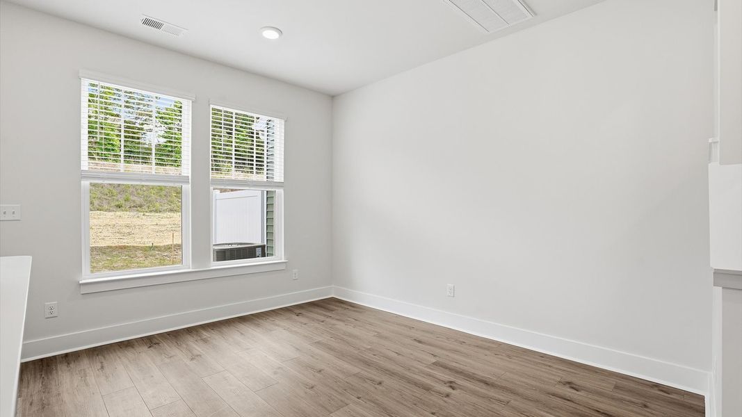 This casual dining area features a seamless layout that makes meals feel easy and welcoming This casual dining area features a seamless layout that makes meals feel easy and welcoming