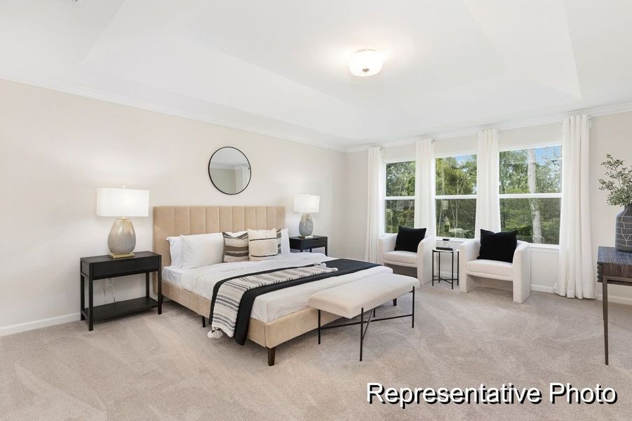 Furnished interior view inside a new home in Homecoming, Ravenel (Image 6).