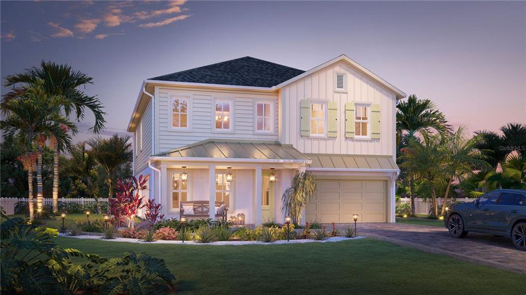 Front exterior of a new home in , St. Pete Beach, FL, highlighting curb appeal (Image 1).