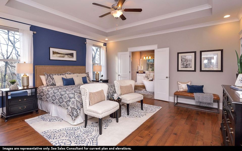 Representative furnished interior of a home built from the Dresden by CastleRock Communities in Belvoir, Fairview (Image 18).
